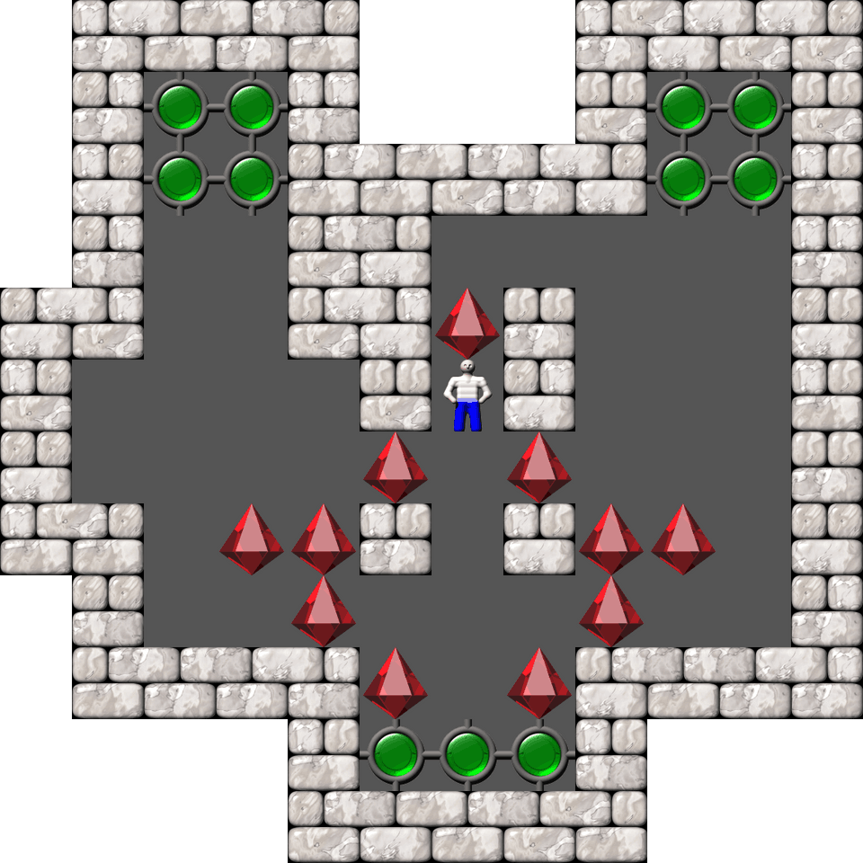 Sokoban Mass Remodel level 2174